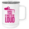 15 oz. White Vacuum Insulated Mug w/Slider Lid Thumbnail