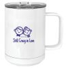 15 oz. White Vacuum Insulated Mug w/Slider Lid Thumbnail
