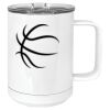 15 oz. White Vacuum Insulated Mug w/Slider Lid Thumbnail