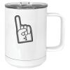 15 oz. White Vacuum Insulated Mug w/Slider Lid Thumbnail