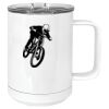15 oz. White Vacuum Insulated Mug w/Slider Lid Thumbnail