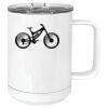 15 oz. White Vacuum Insulated Mug w/Slider Lid Thumbnail