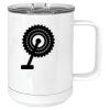 15 oz. White Vacuum Insulated Mug w/Slider Lid Thumbnail