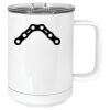 15 oz. White Vacuum Insulated Mug w/Slider Lid Thumbnail
