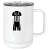 15 oz. White Vacuum Insulated Mug w/Slider Lid Thumbnail