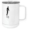 15 oz. White Vacuum Insulated Mug w/Slider Lid Thumbnail