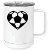 15 oz. White Vacuum Insulated Mug w/Slider Lid Thumbnail