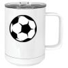 15 oz. White Vacuum Insulated Mug w/Slider Lid Thumbnail