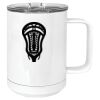 15 oz. White Vacuum Insulated Mug w/Slider Lid Thumbnail