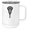 15 oz. White Vacuum Insulated Mug w/Slider Lid Thumbnail