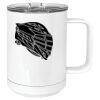 15 oz. White Vacuum Insulated Mug w/Slider Lid Thumbnail