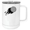 15 oz. White Vacuum Insulated Mug w/Slider Lid Thumbnail