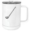 15 oz. White Vacuum Insulated Mug w/Slider Lid Thumbnail
