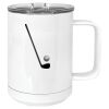 15 oz. White Vacuum Insulated Mug w/Slider Lid Thumbnail