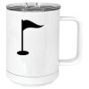 15 oz. White Vacuum Insulated Mug w/Slider Lid Thumbnail