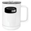 15 oz. White Vacuum Insulated Mug w/Slider Lid Thumbnail