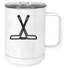 15 oz. White Vacuum Insulated Mug w/Slider Lid Thumbnail