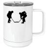 15 oz. White Vacuum Insulated Mug w/Slider Lid Thumbnail