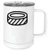 15 oz. White Vacuum Insulated Mug w/Slider Lid Thumbnail
