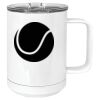 15 oz. White Vacuum Insulated Mug w/Slider Lid Thumbnail