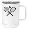 15 oz. White Vacuum Insulated Mug w/Slider Lid Thumbnail