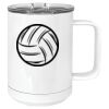 15 oz. White Vacuum Insulated Mug w/Slider Lid Thumbnail
