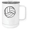 15 oz. White Vacuum Insulated Mug w/Slider Lid Thumbnail