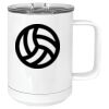 15 oz. White Vacuum Insulated Mug w/Slider Lid Thumbnail