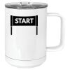 15 oz. White Vacuum Insulated Mug w/Slider Lid Thumbnail