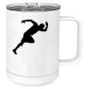 15 oz. White Vacuum Insulated Mug w/Slider Lid Thumbnail
