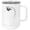 15 oz. White Vacuum Insulated Mug w/Slider Lid Thumbnail