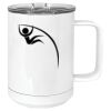 15 oz. White Vacuum Insulated Mug w/Slider Lid Thumbnail