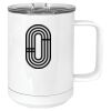 15 oz. White Vacuum Insulated Mug w/Slider Lid Thumbnail