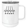 15 oz. White Vacuum Insulated Mug w/Slider Lid Thumbnail