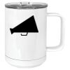 15 oz. White Vacuum Insulated Mug w/Slider Lid Thumbnail