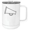 15 oz. White Vacuum Insulated Mug w/Slider Lid Thumbnail