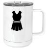 15 oz. White Vacuum Insulated Mug w/Slider Lid Thumbnail