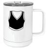 15 oz. White Vacuum Insulated Mug w/Slider Lid Thumbnail