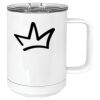15 oz. White Vacuum Insulated Mug w/Slider Lid Thumbnail