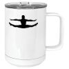 15 oz. White Vacuum Insulated Mug w/Slider Lid Thumbnail