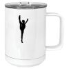 15 oz. White Vacuum Insulated Mug w/Slider Lid Thumbnail