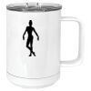 15 oz. White Vacuum Insulated Mug w/Slider Lid Thumbnail