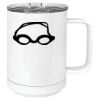15 oz. White Vacuum Insulated Mug w/Slider Lid Thumbnail