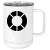 15 oz. White Vacuum Insulated Mug w/Slider Lid Thumbnail