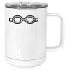15 oz. White Vacuum Insulated Mug w/Slider Lid Thumbnail