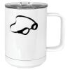 15 oz. White Vacuum Insulated Mug w/Slider Lid Thumbnail