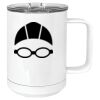 15 oz. White Vacuum Insulated Mug w/Slider Lid Thumbnail