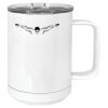 15 oz. White Vacuum Insulated Mug w/Slider Lid Thumbnail