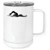 15 oz. White Vacuum Insulated Mug w/Slider Lid Thumbnail