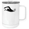 15 oz. White Vacuum Insulated Mug w/Slider Lid Thumbnail